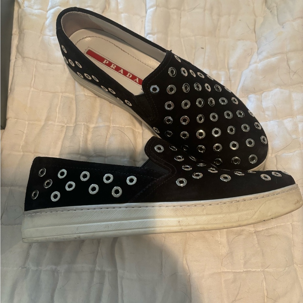 Prada Calzature Donna sneakers, black, size 38 - Picture 2 of 2